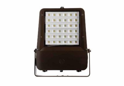 GE EFH1 01 3 65 7 40 D A T1  BLCK Flood Light, LED, first generation, optical code EE (35800 Lumens), 240VAC, NEMA 65, 70 CRI, 4000K (CCT), external dimming 18/2 3ft cable, Trunnion, black finish, مصباح, lampu sorot, прожектор